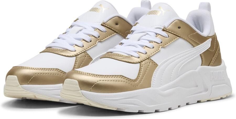 PUMA TRINITY 2 LT Metallic Glam Dames Sneakers White- Gold