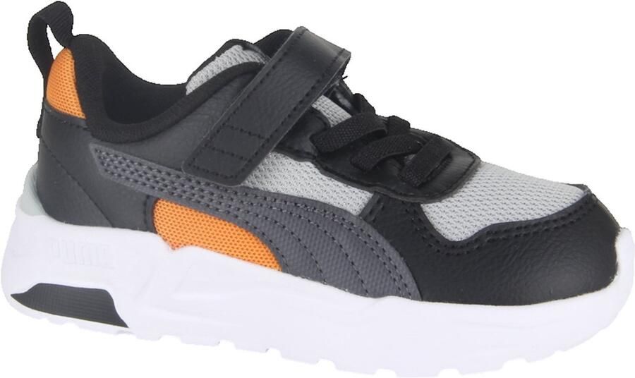 Puma Trinity 4 LT imitatieleren sneakers grijs zwart oranje - Foto 10