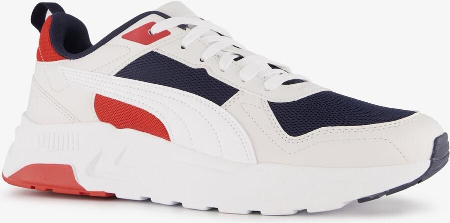 PUMA Trinity 2 LT Unisex Sneakers Navy- White-Feather Gray-Red Fire