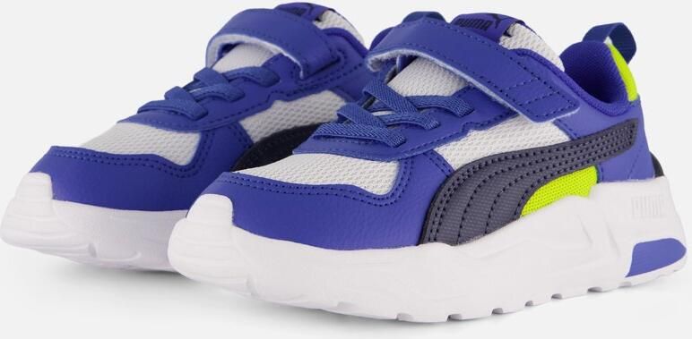 Puma Trinity 2 LT sneakers lichtgrijs blauw Jongens Meisjes Mesh Meerkleurig - Foto 6