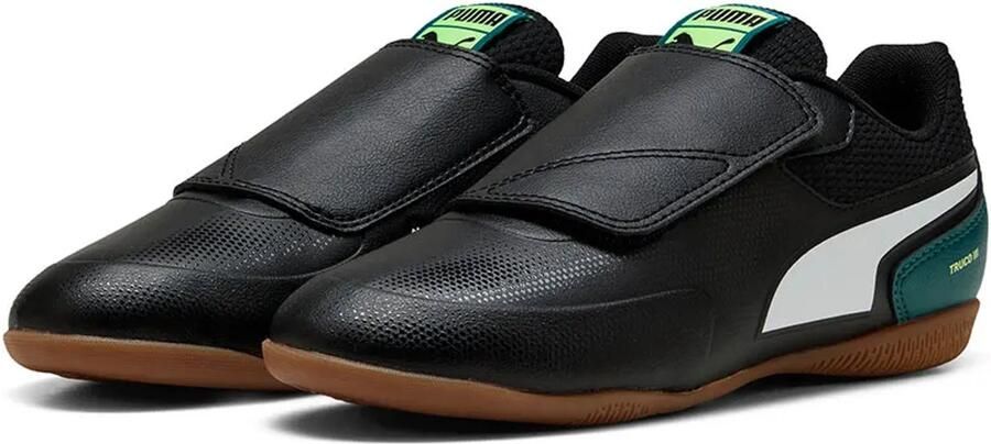 PUMA Truco III Klittenband IT Zwart Groen Wit Groen Kids