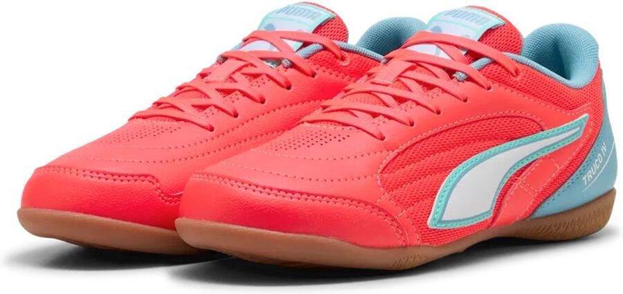 PUMA Kinder Truco IV JR Voetbalschoen Sneaker 108970 09 Rood Blauw