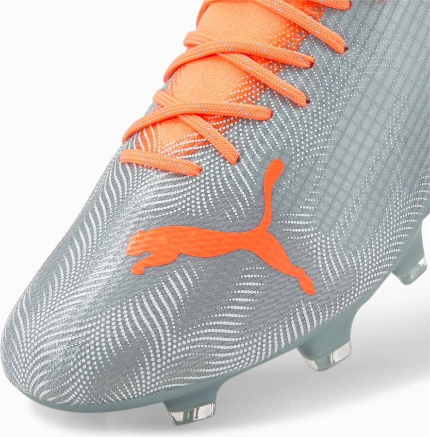 PUMA Ultra 2.4 Gras Kunstgras Voetbalschoenen (MG) Zilver Oranje