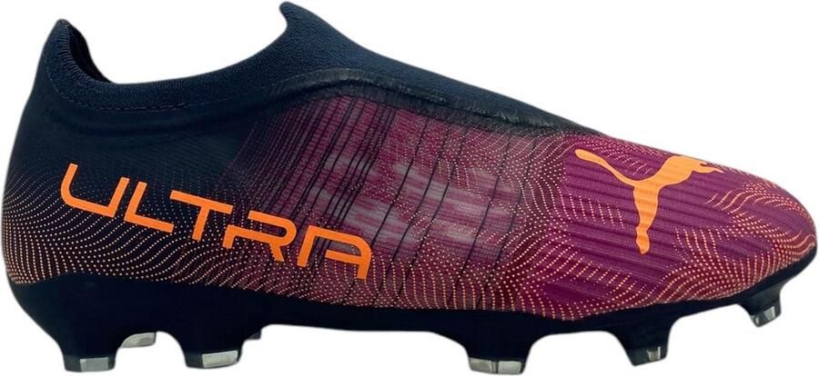 PUMA Ultra 3.4 Gras Kunstgras Voetbalschoenen(MG)Kids Roze Oranje Donkerblauw