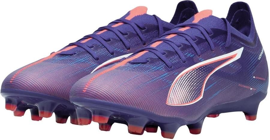 PUMA Ultra 5 Match Gras Kunstgras Voetbalschoenen (MG) Paars Lichtroze Wit - Foto 3