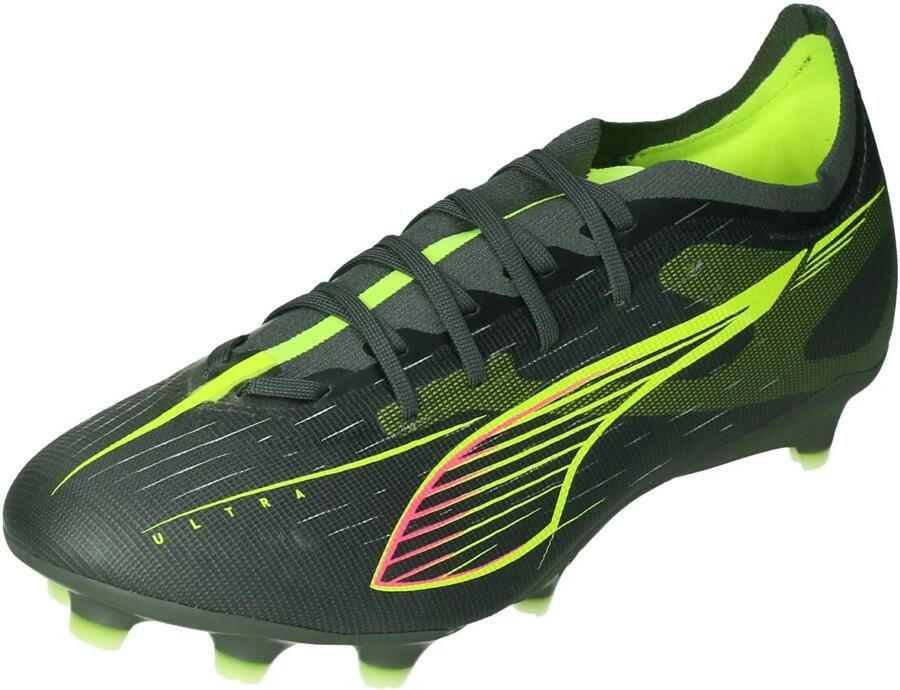 Puma Ultra 5 Match FG AG Senior voetbalschoenen zwart geel zilver - Foto 3