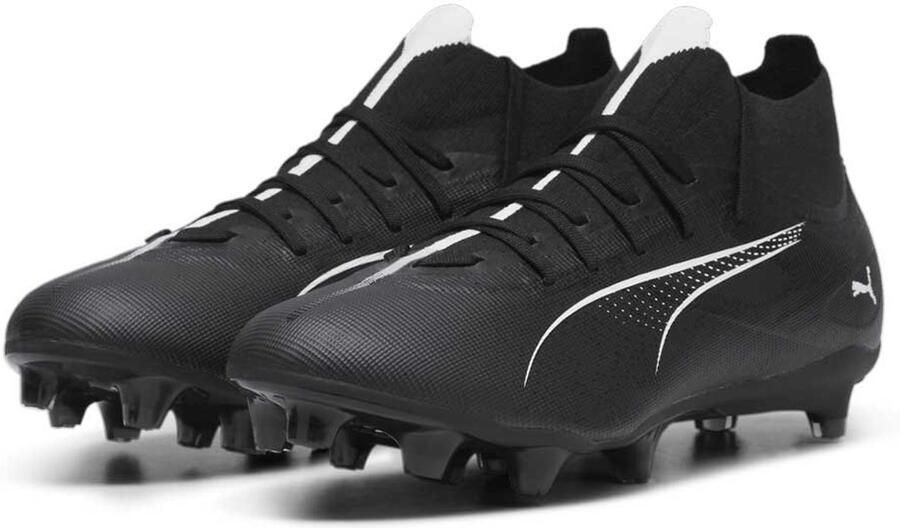 PUMA Fußballschuhe Mid Ultra 5 Match+ FG AG 107686 Black- White