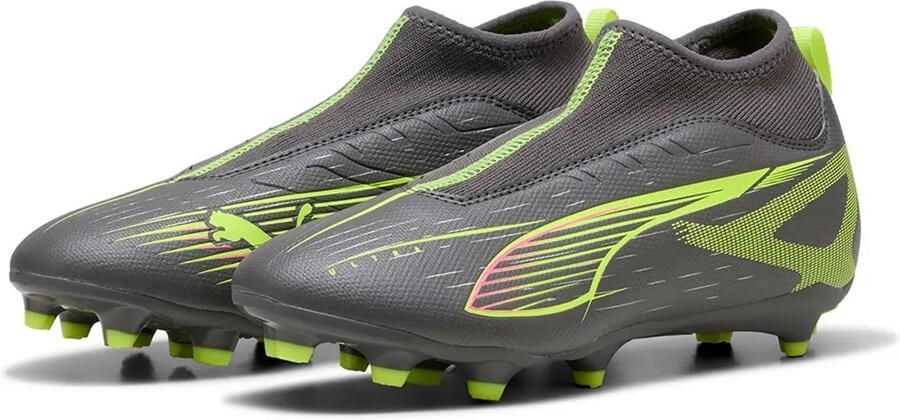 PUMA Ultra 5 Match+ Ll Fg ag Junioren Voetbalschoenen Grijs Kinderen