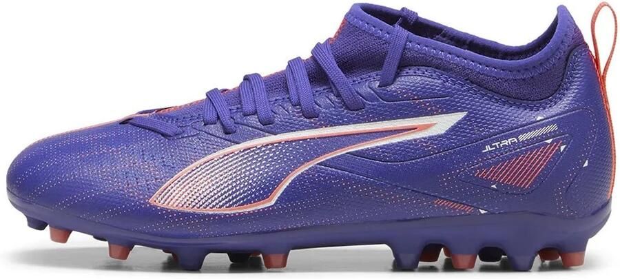 PUMA Ultra 5 Match Mg Jr Junioren Voetbalschoenen Paars 1 2 Kinderen