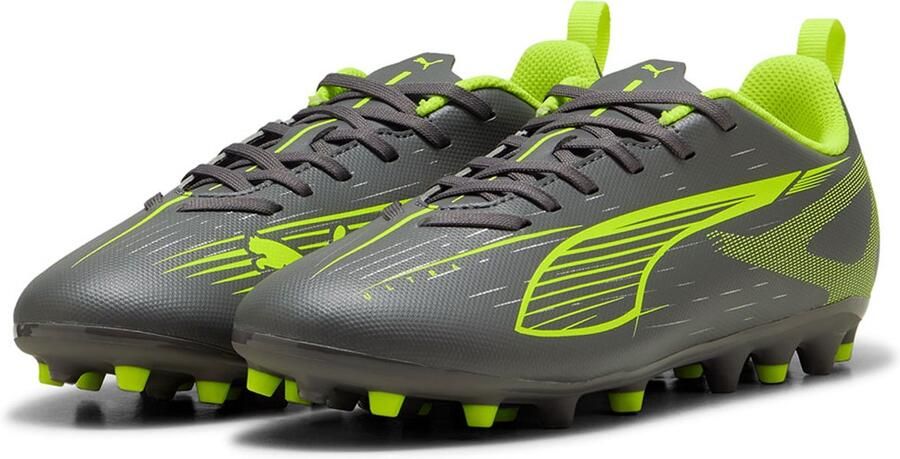 PUMA Ultra 5 Play Mg Junioren Voetbalschoenen Grijs Kinderen