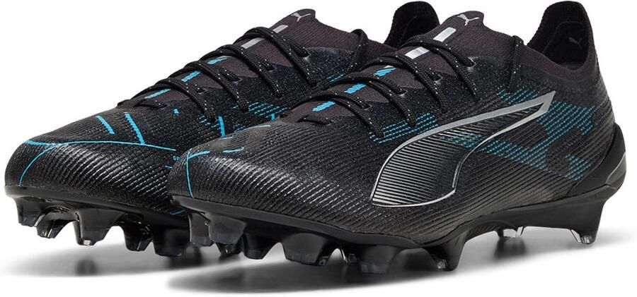 PUMA Ultra 5 Ultimate Gras Voetbalschoenen (FG) Zwart Zilver Blauw