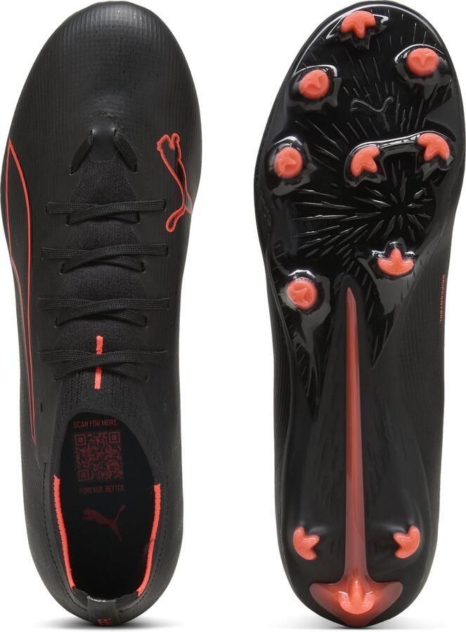 PUMA ULTRA 6 MATCH FG AG Unisex Sportschoenen Black- Red