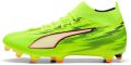 PUMA Ultra 6 Match + FG AG Unleashed Geel Zwart Gloeiend rood Neon Dames - Zwart