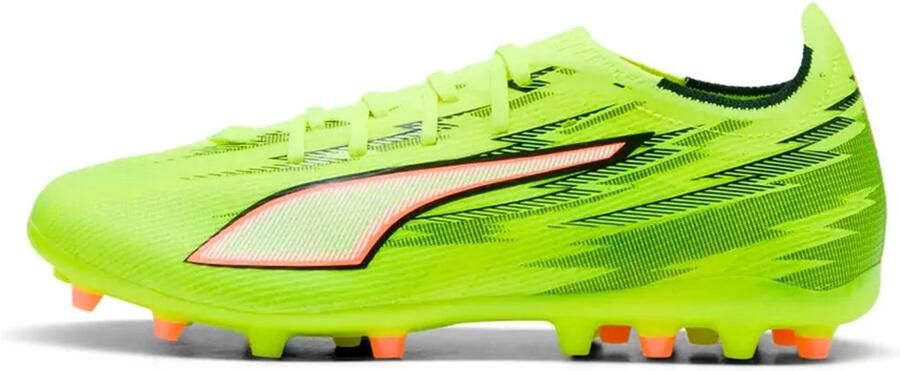 PUMA Voetbalschoen 'ULTRA 6 MATCH' limoen rood zwart