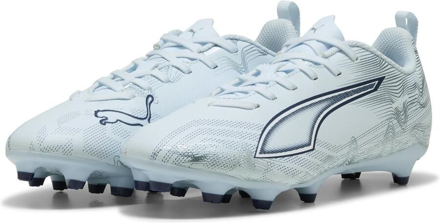 PUMA Ultra 6 Play Gras Kunstgras Voetbalschoenen (MG) Kids Lichtblauw Blauw Wit