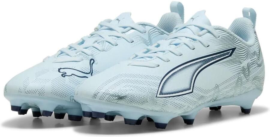 PUMA ULTRA 6 PLAY FG AG Jr Unisex Sportschoenen Icy Blue- White-Blue Jewel - Foto 2
