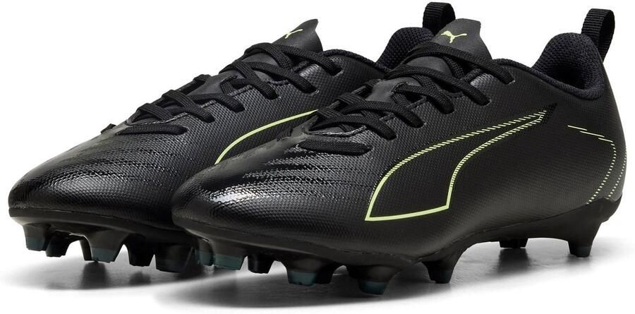 PUMA ULTRA 6 PLAY FG AG Jr Unisex Sportschoenen Black-Fizzy Light-Green Terrain