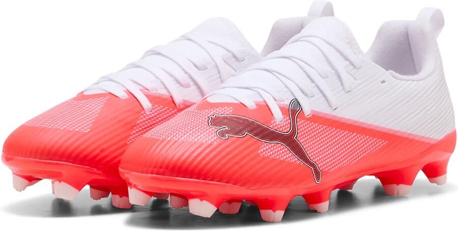 PUMA ULTRA 7 MATCH FG AG Jr Unisex Sportschoenen Ultra Red- Black- White