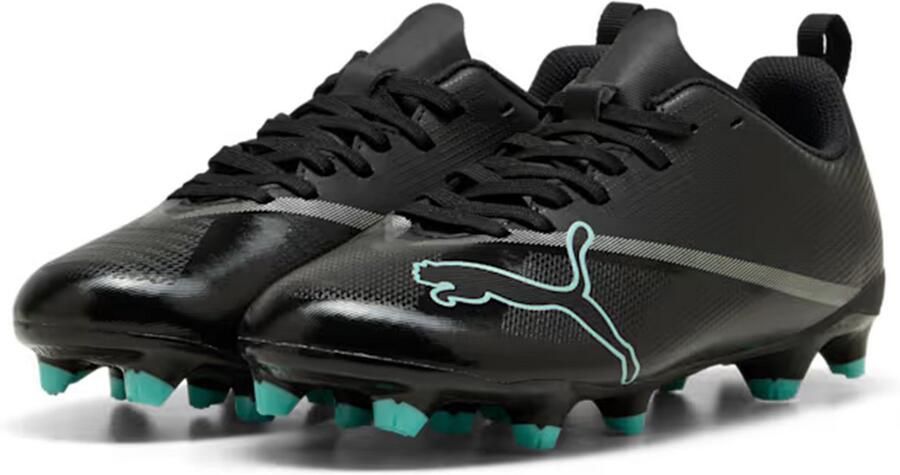 PUMA Jeugd ULTRA 7 PLAY FG AG Voetbalschoenen Black-Intense Mint