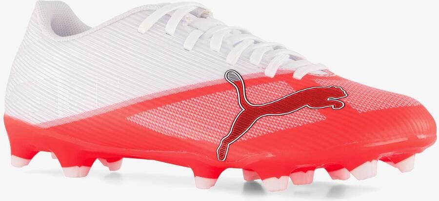 PUMA Ultra 7 Play MG unisex voetbalschoenen wit rood Uitneembare zool - Foto 4