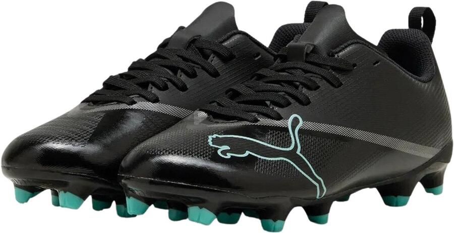 PUMA ULTRA 7 PLAY FG AG Jr Unisex Sportschoenen Black-Intense Mint - Foto 4
