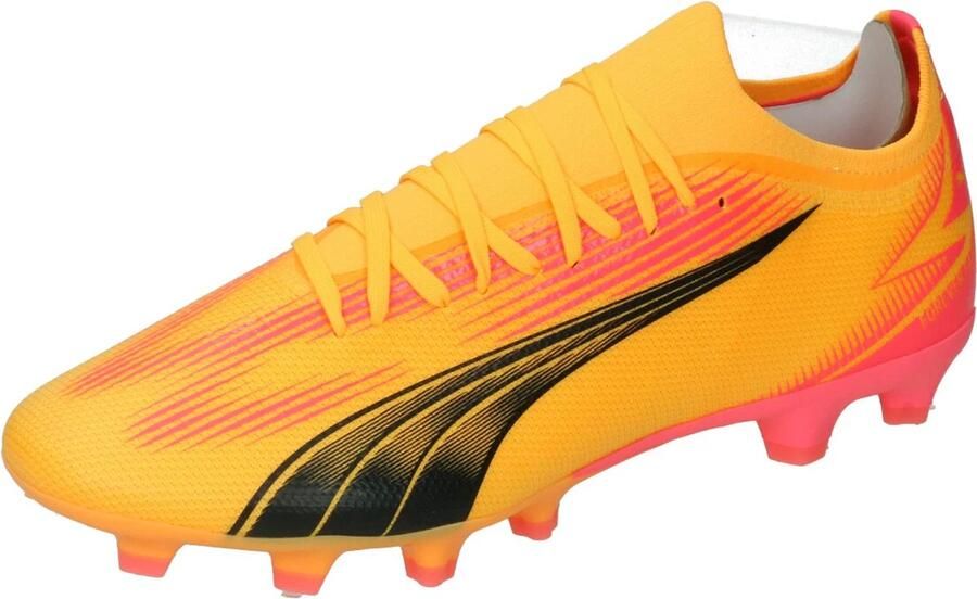 PUMA Ultra Match Gras Kunstgras Voetbalschoenen (MG) Oranje Zwart Roze