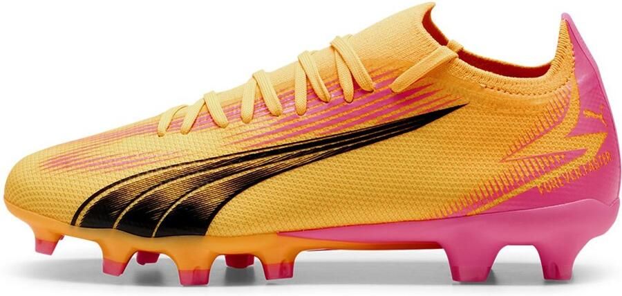 PUMA Ultra Match Gras Kunstgras Voetbalschoenen (MG) Oranje Zwart Roze