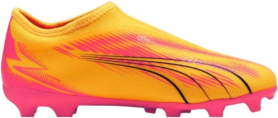 PUMA Ultra Match Veterloze Gras Kunstgras Voetbalschoenen (MG) Kids Oranje Zwart Roze