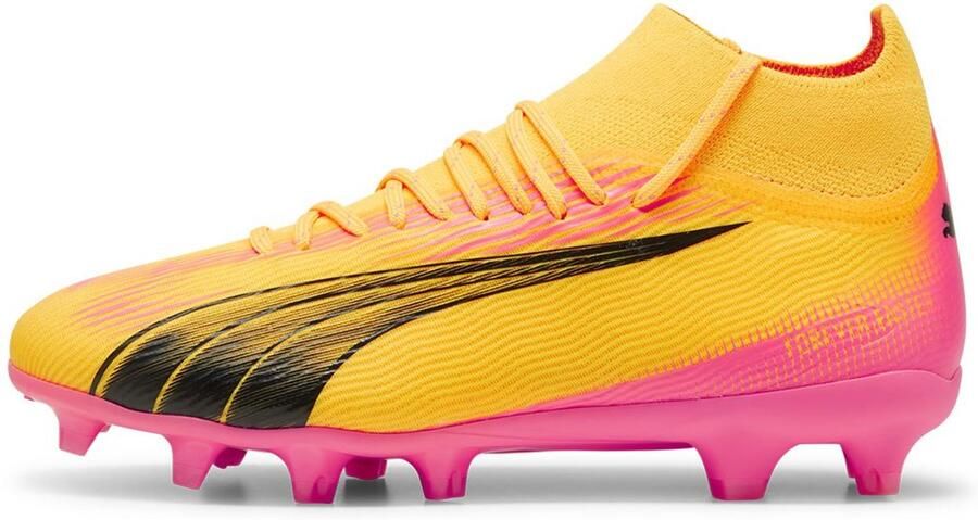 PUMA Ultra Pro Gras Kunstgras Voetbalschoenen (MG) Kids Oranje Zwart Roze