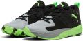 PUMA Unisex Court Pro 3 Mid Basketbalschoenen 313830-02 Black Green - Zwart