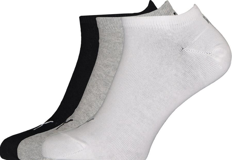 PUMA Unisex Sneakersokken 3 Pack