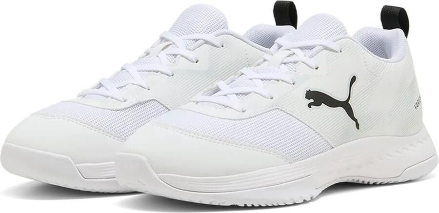 PUMA Varion 3 Jr 109097 02 indoor-schoenen voor kinderen met klittenbandsluiting wit - Foto 4