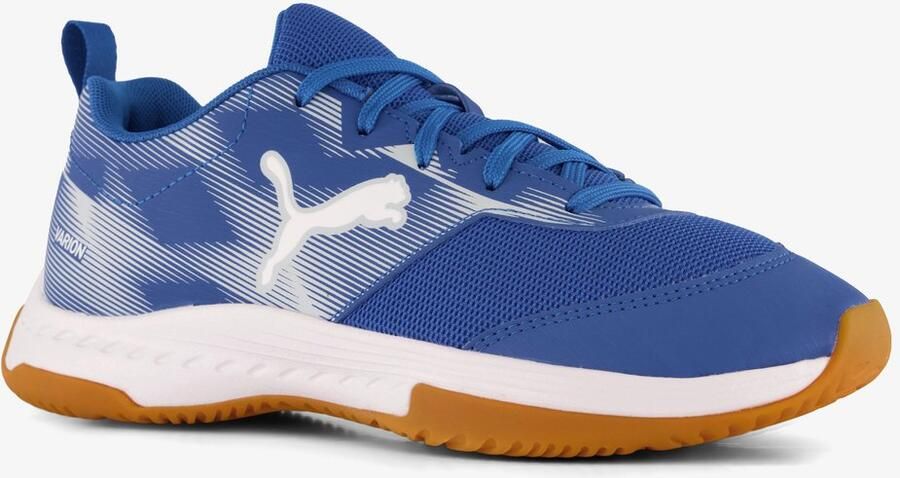 PUMA Varion 3 JR. zaalschoenen IC blauw Gymschoenen Uitneembare zool - Foto 4