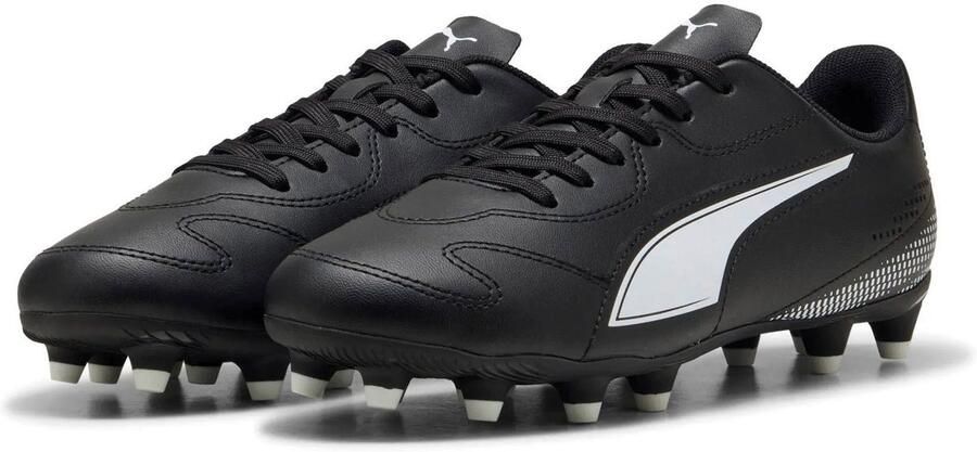 PUMA Vitoria II MG kinder voetbalschoenen zwart wit Uitneembare zool - Foto 2