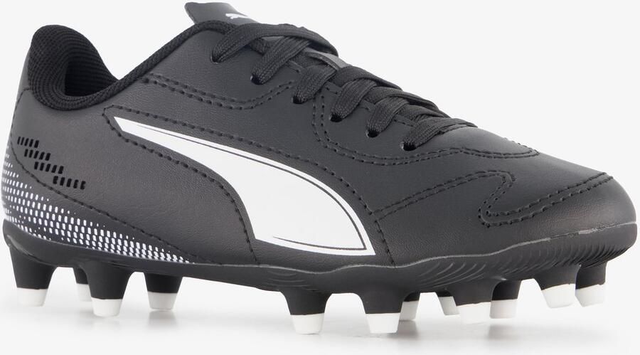 PUMA Vitoria II MG kinder voetbalschoenen zwart wit Uitneembare zool