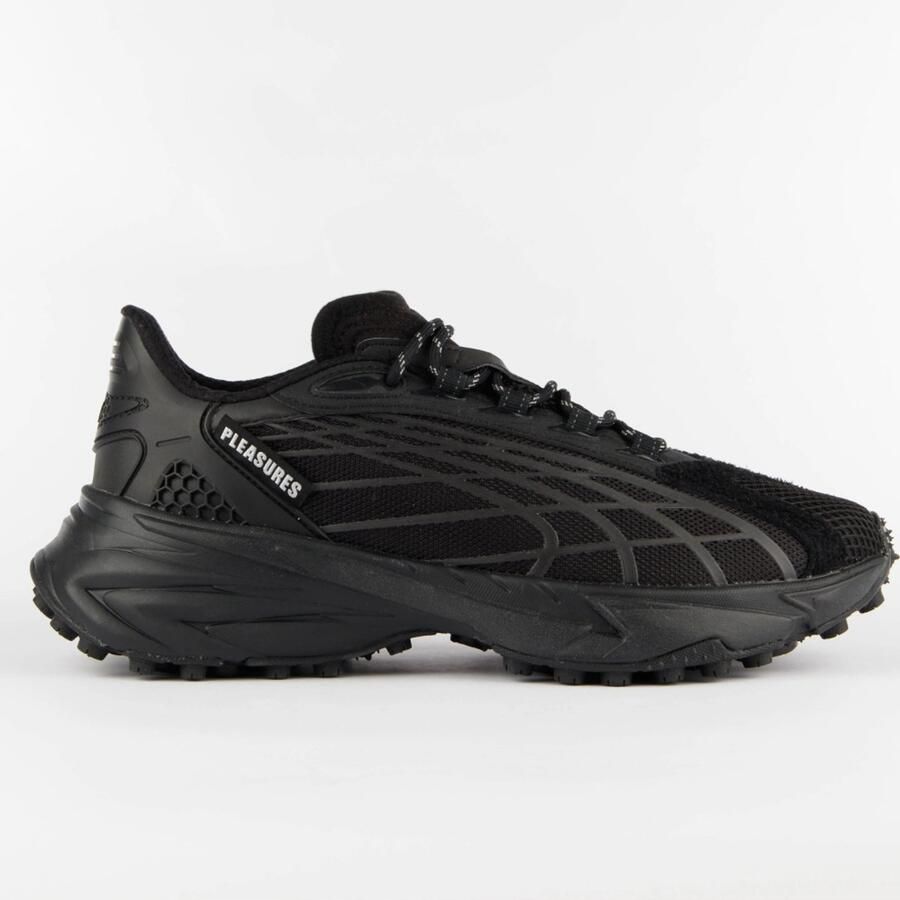 PUMA x Pleasures Spirex Heren Sneakers Schoenen Zwart 396037