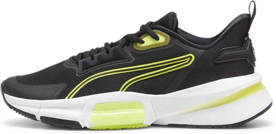 PUMA PWRFrame TR 3 Wn's Dames Sportschoenen Black-Lime Pow- White