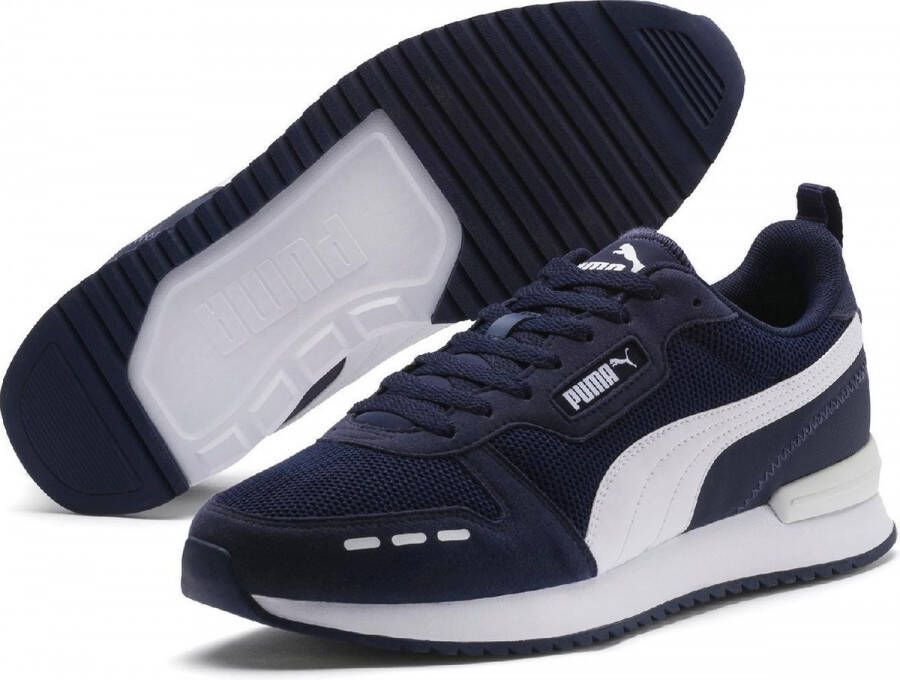 PUMA R78 Heren Sneakers Peacoat- White