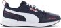 PUMA R78 SL Heren Sneakers Sportschoenen Schoenen Navy-Blauw 374127 - Thumbnail 1