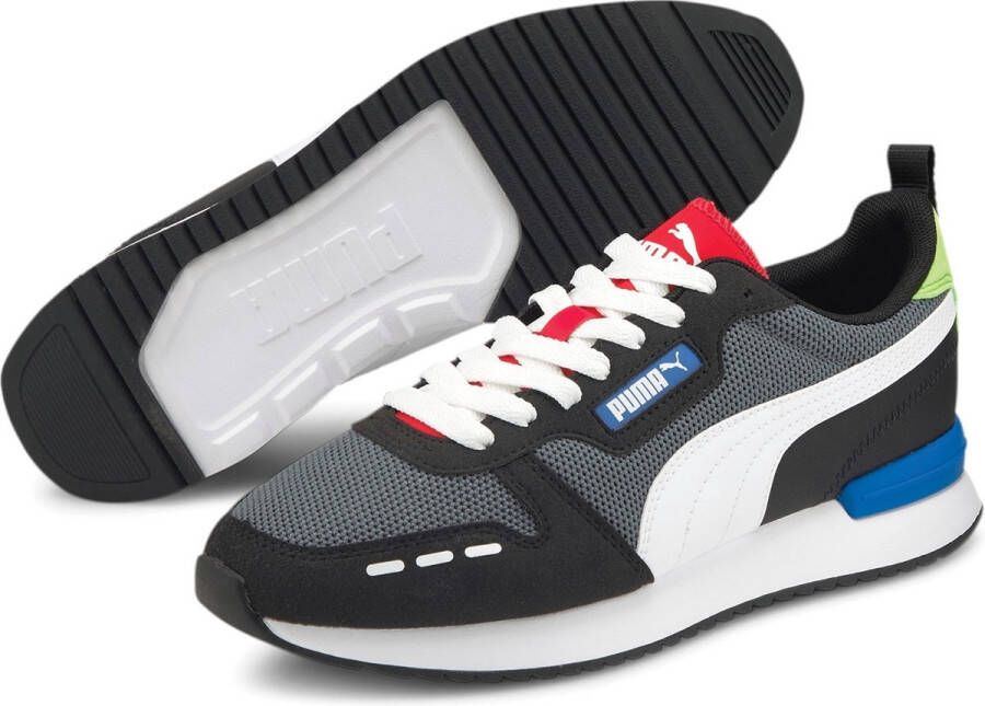 Puma R78 sneakers antraciet wit zwart rood blauw