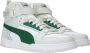 PUMA RBD Game Halfhoge Sneaker Mannen Wit groen beige - Thumbnail 4