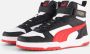 Puma RBD Game sneakers wit rood zwart Jongens Meisjes Gerecycled polyester 35.5 - Thumbnail 2