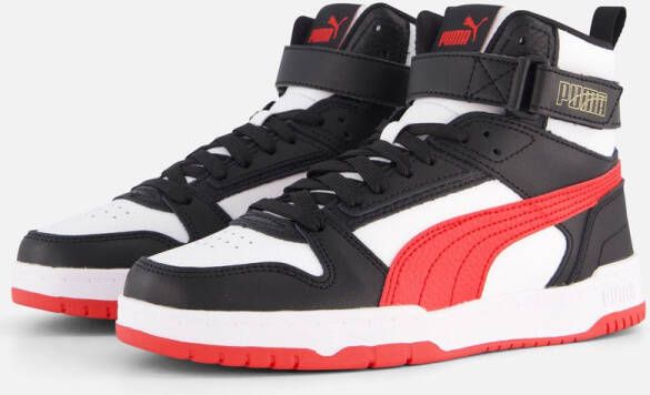 Puma RBD Game sneakers wit rood zwart Jongens Meisjes Gerecycled polyester 35.5 - Foto 2