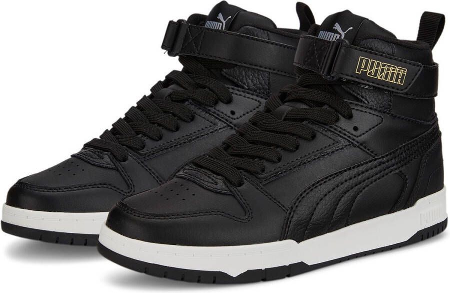 PUMA RBD Game Jr Kinder Sneakers Zwart Goud