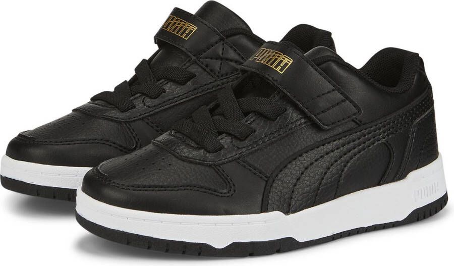 Puma RBD Game Low sneakers zwart wit Jongens Meisjes Imitatieleer 29 - Foto 4