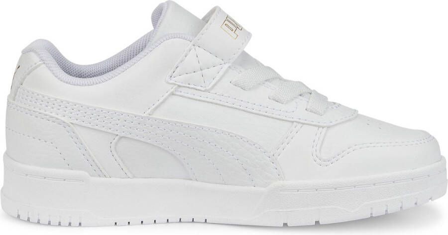 PUMA RBD Game Low AC+PS Kinder Sneakers Wit Goud