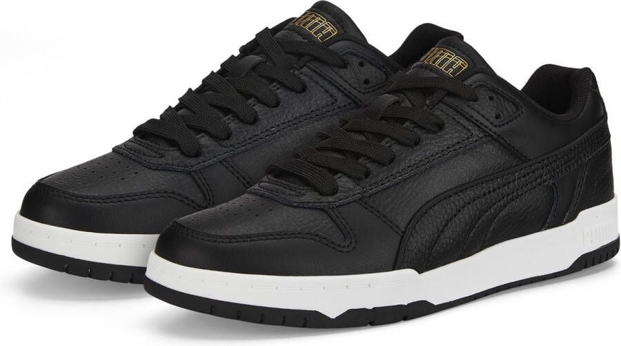 Puma RBD game Low leren sneakers zwart wit Jongens Meisjes Leer Effen 36