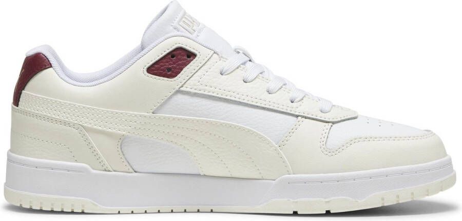 PUMA RBD Game Low Unisex Sneakers Warm White- White-Team Regal Red- Gold
