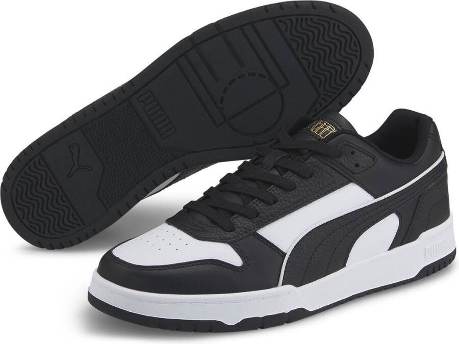 PUMA RBD Game Low Unisex Sneakers Black- White- Team Gold