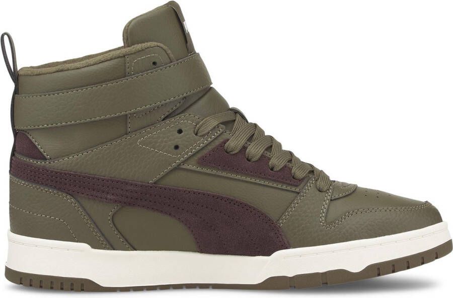 PUMA RBD Game WTR Unisex Sneakers Deep Olive-Dark Chocolate- Team Gold